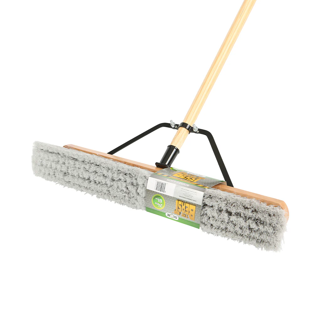 24" Soft Bristles Push Broom