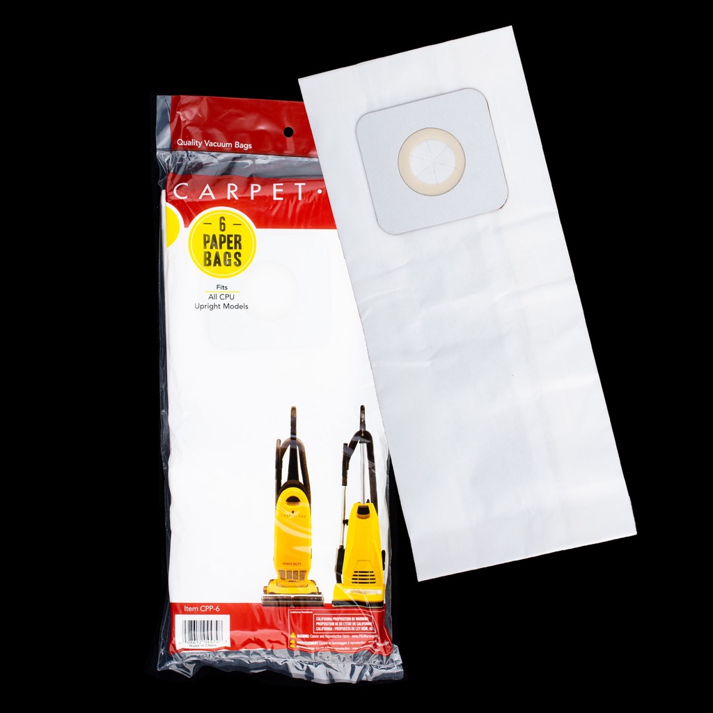 Carpet Pro Vacuum Bags - 6 Pack - Clearance