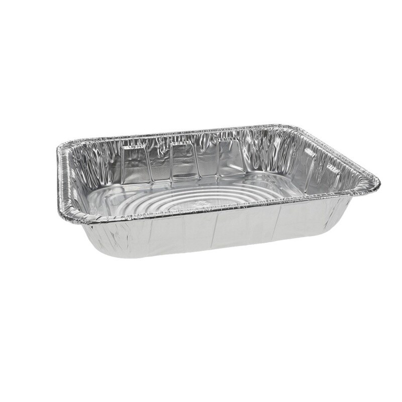 Half-Size Deep Extra Heavy-Duty Aluminum Steam Table, Silver, Rectangular, Aluminum, 100/Case