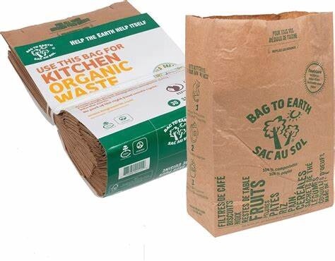 Small Food Waste Bags 7"x4"x12" - 50/BD