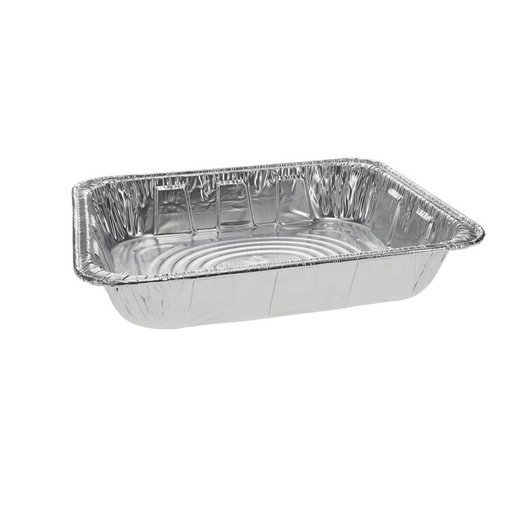 [16201611] Half-Size Deep Extra Heavy-Duty Aluminum Steam Table, Silver, Rectangular, Aluminum, 100/Case